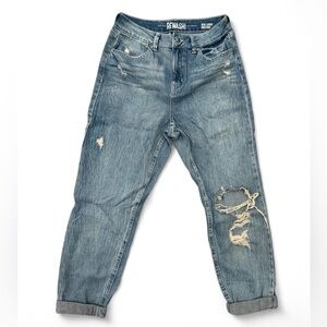 Rewash Brand Light Blue High Rise Real Curve Distressed Denim Jeans